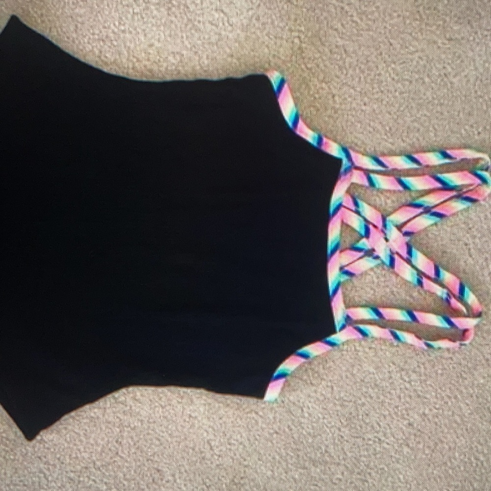 Crocss rainbow straps bodysuit swimsuit